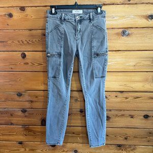 Pistola Skinny Crop Jeans with Zippers Size 26